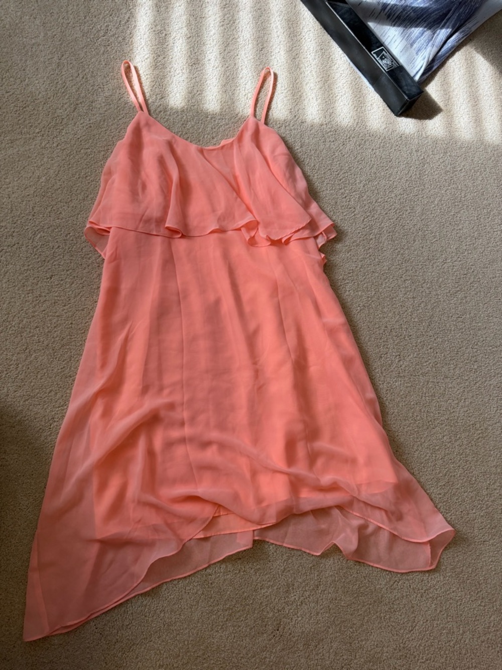 BCBGeneration Coral-Peach Sleeveless Dress